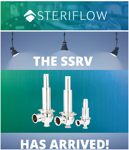 Introducing the Steriflow Sanitary Safety Relief Valve!!